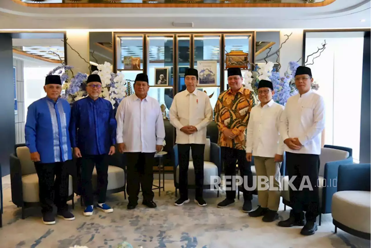 Jokowi dan Ketum KIB-KKIR Gelar Pertemuan Tertutup Bahas Pembentukan Koalisi Besar |Republika Online