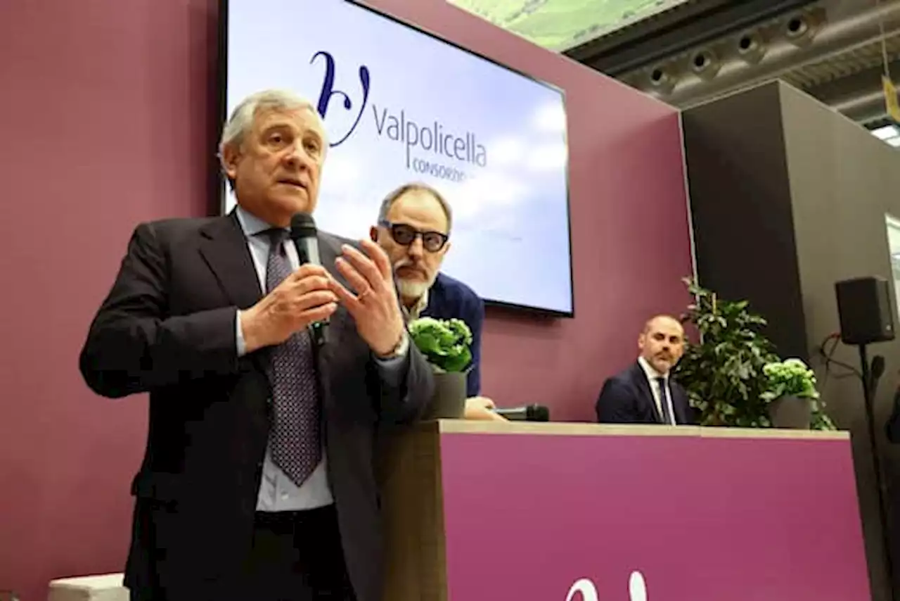 Tajani ospite a Vinitaly: 'Ambientalismo non sia una nuova religione'