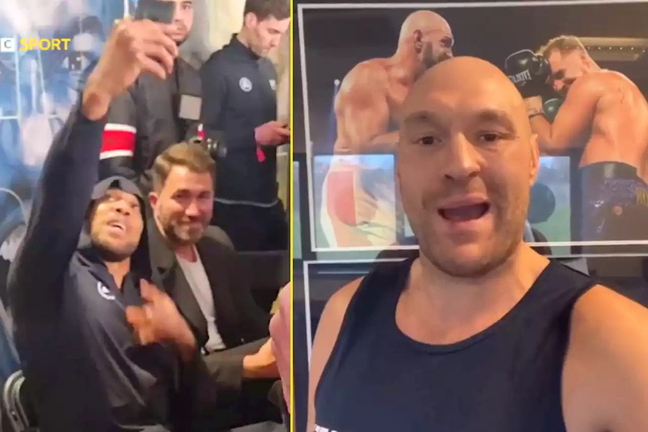 Anthony Joshua does funny impression of Tyson Fury's call-out videos after Jermaine Franklin win