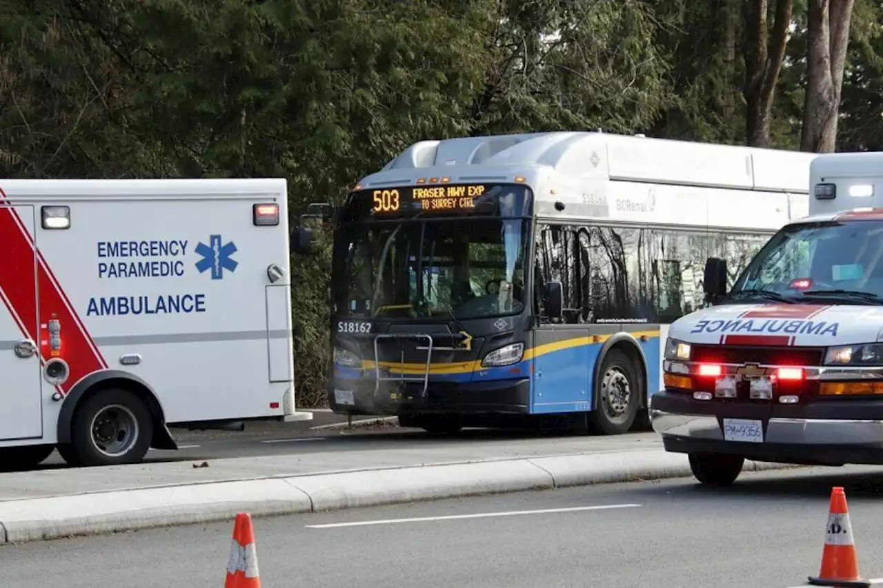 Man in critical condition after throat slashing on Surrey transit bus - Terrace Standard