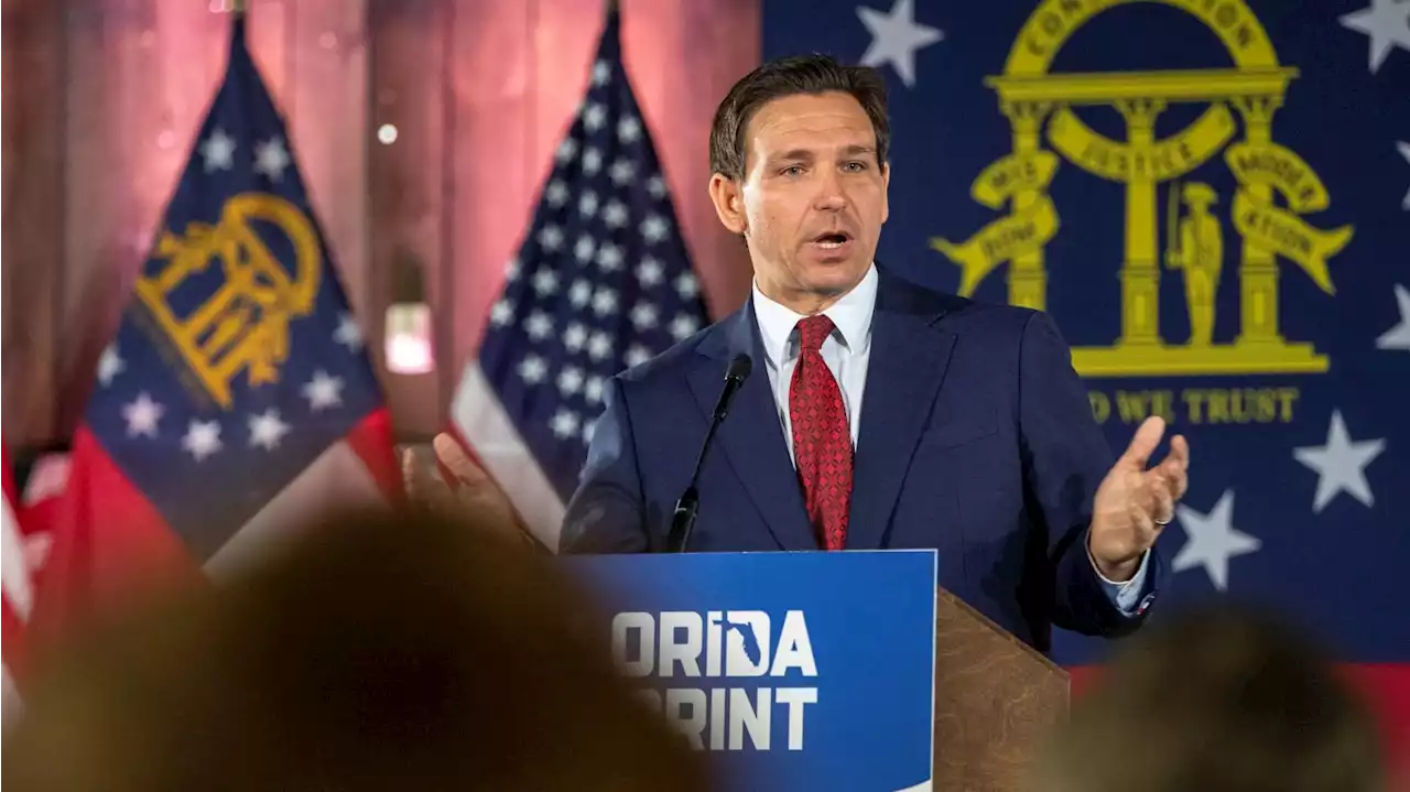 Ron DeSantis Book Event Attracts Pro-Trump Protesters