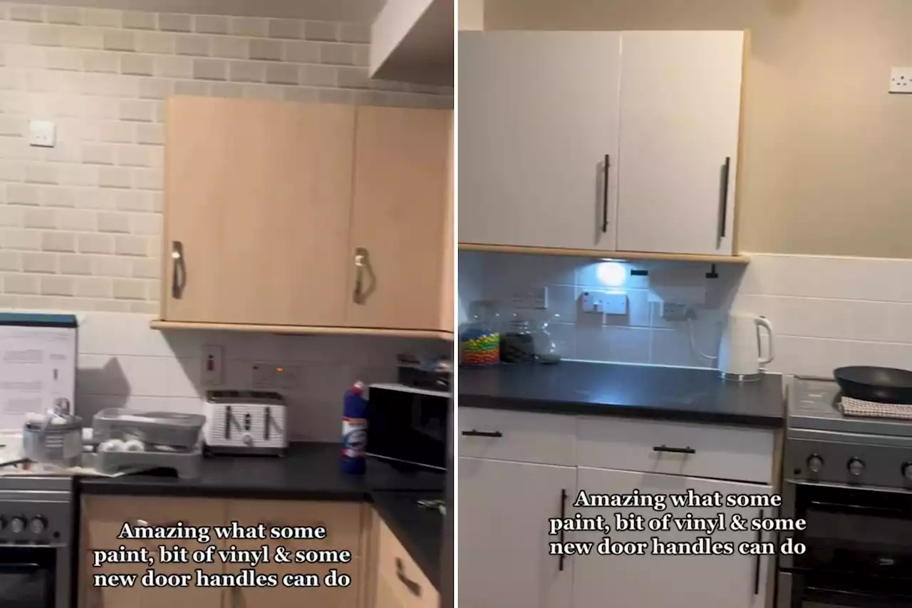 Woman transforms tiny kitchen with three small changes using bargains from B&Q