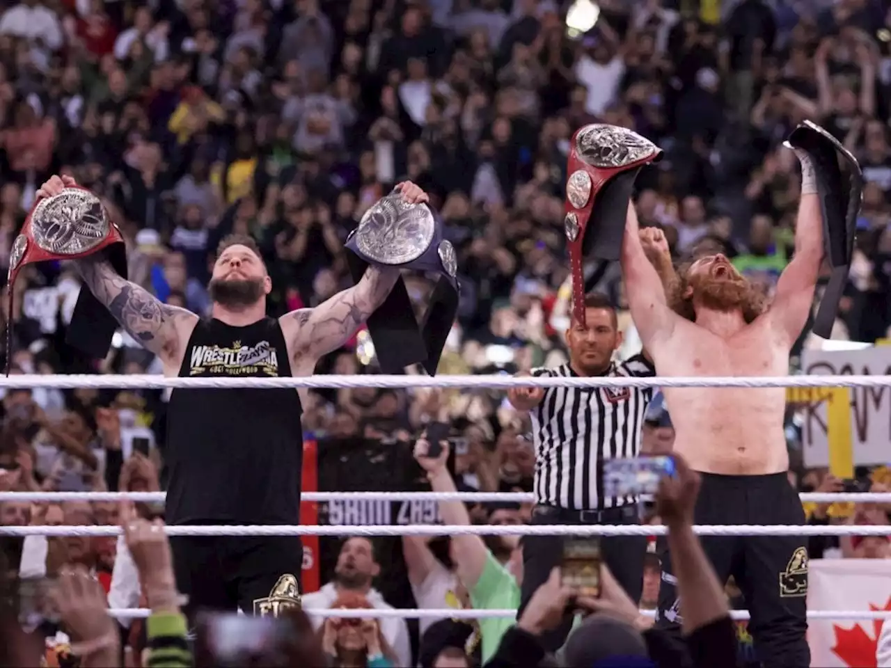 WRESTLEMANIA 39: Canadians Kevin Owens, Sami Zayn new tag champs