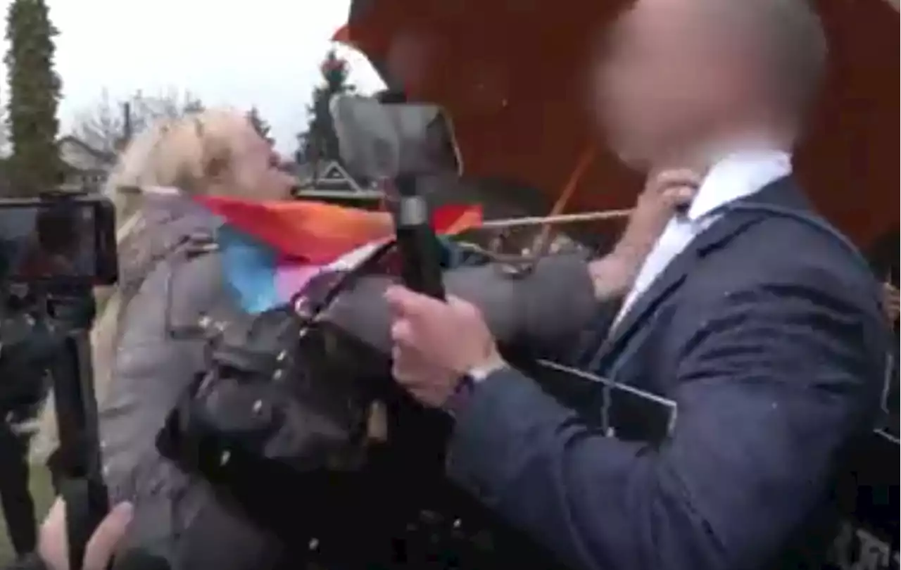 Vancouver police share video after violent confrontations at Transgender Day rally