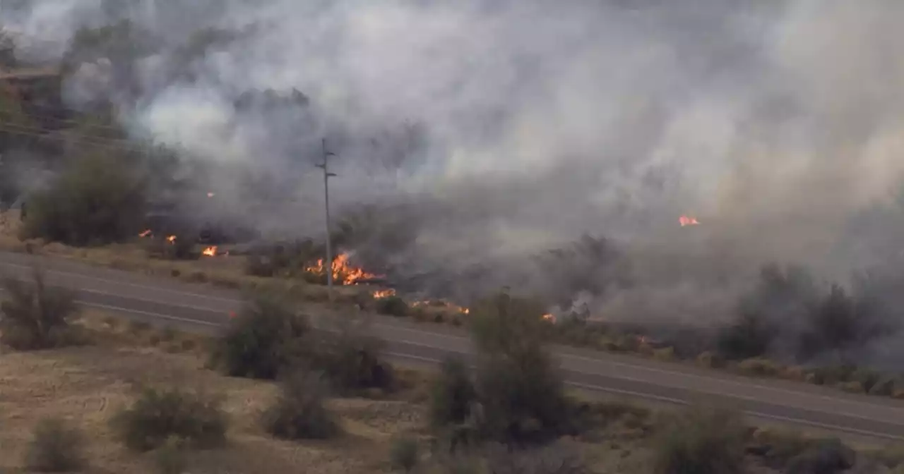 Homes, livestock evacuated during first-alarm brush fire in Tonopah