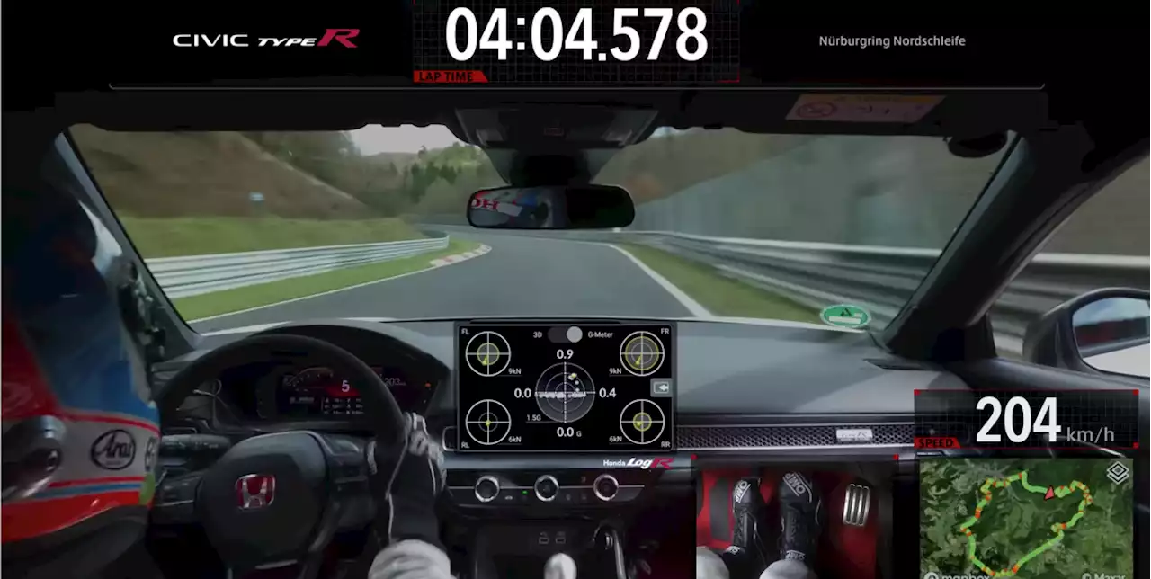 Watch Honda Civic Type R Bang and Bash Its Way to N\u00fcrburgring Record