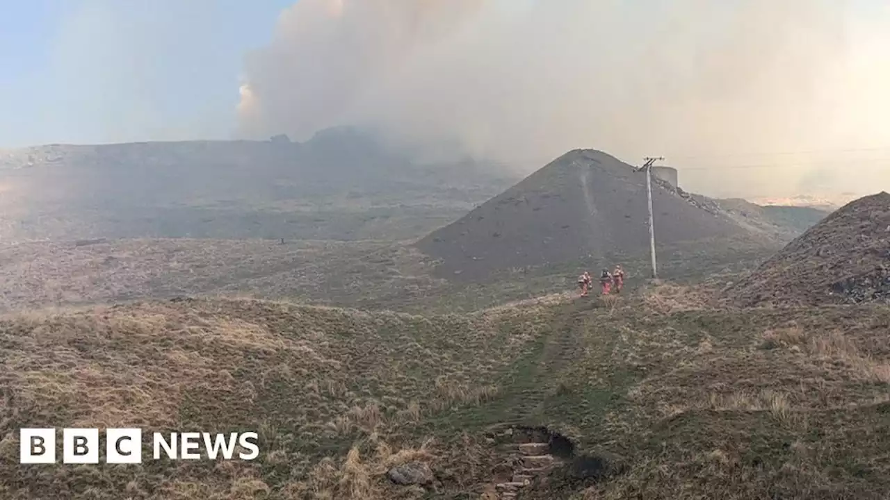 Marsden Moor: Fire crews tackle two moorland blazes