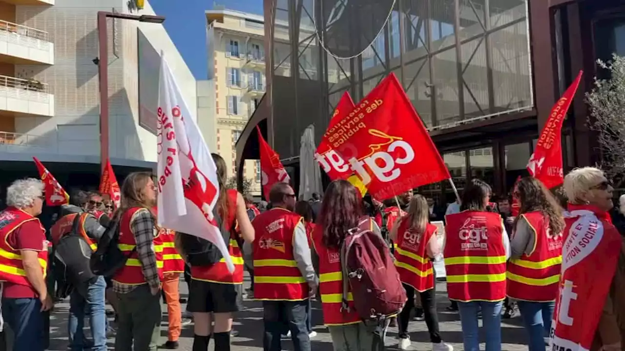 Nice: des manifestants perturbent la présentation de la nouvelle halle de la gare du Sud