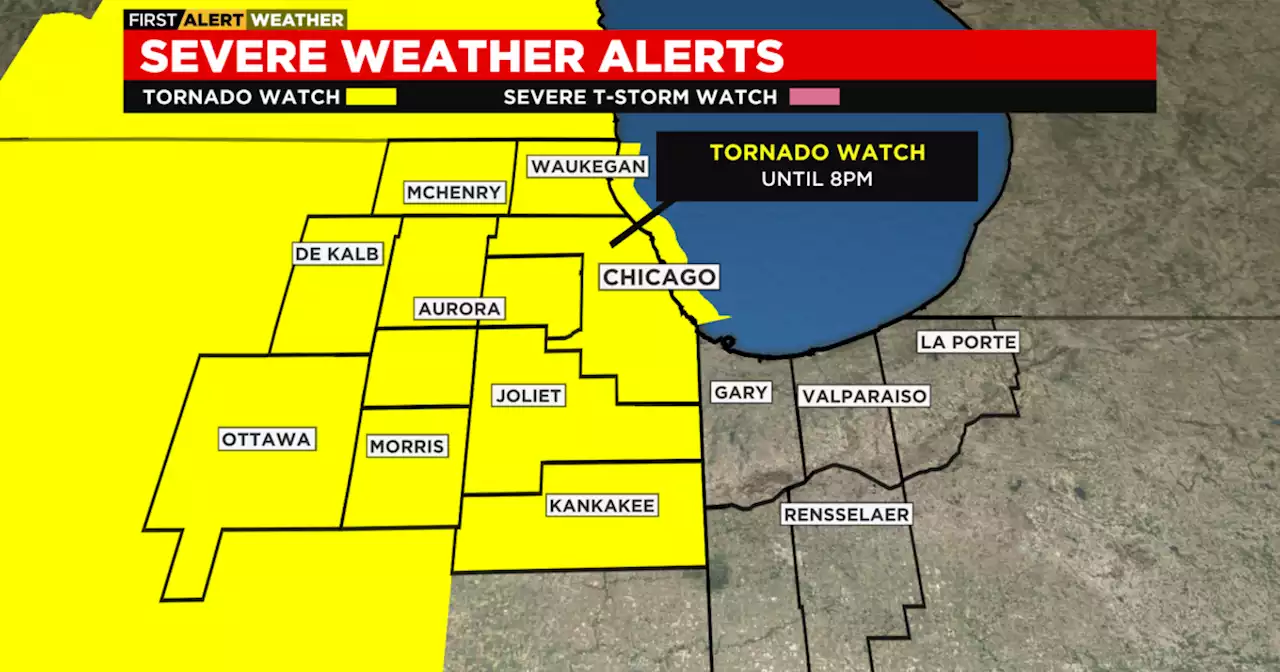 Tornado watch issued for much of northern Illinois, southern Wisconsin