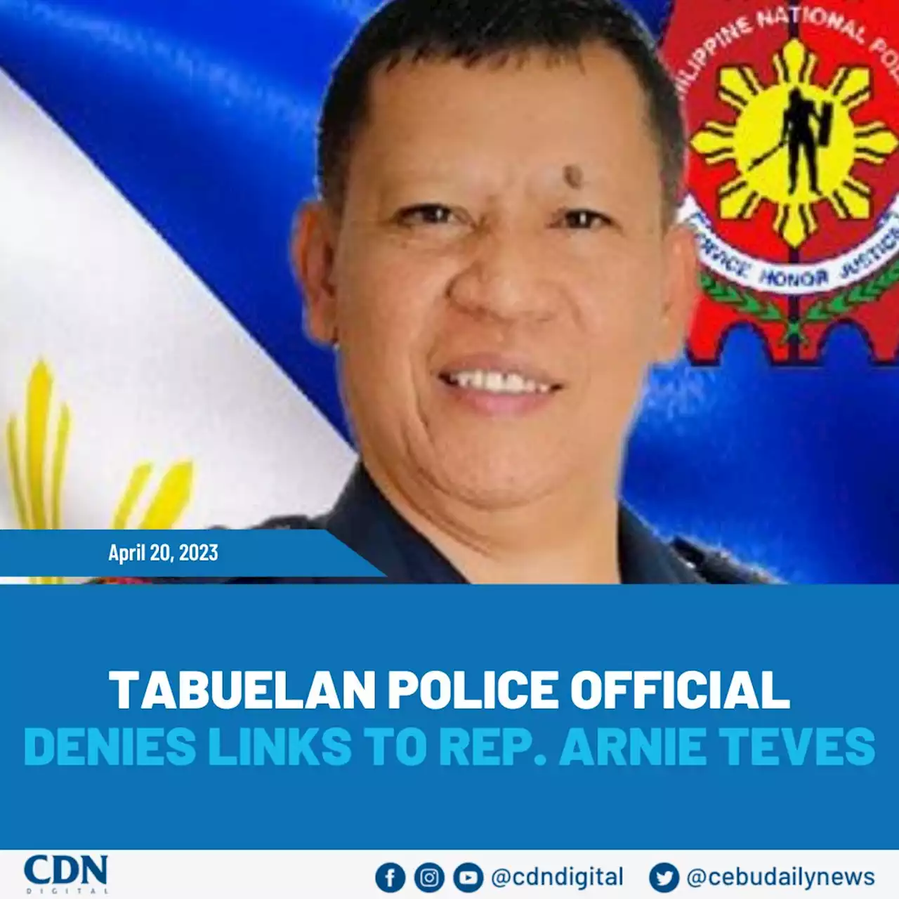 Tabuelan police official denies links to Rep. Arnie Teves