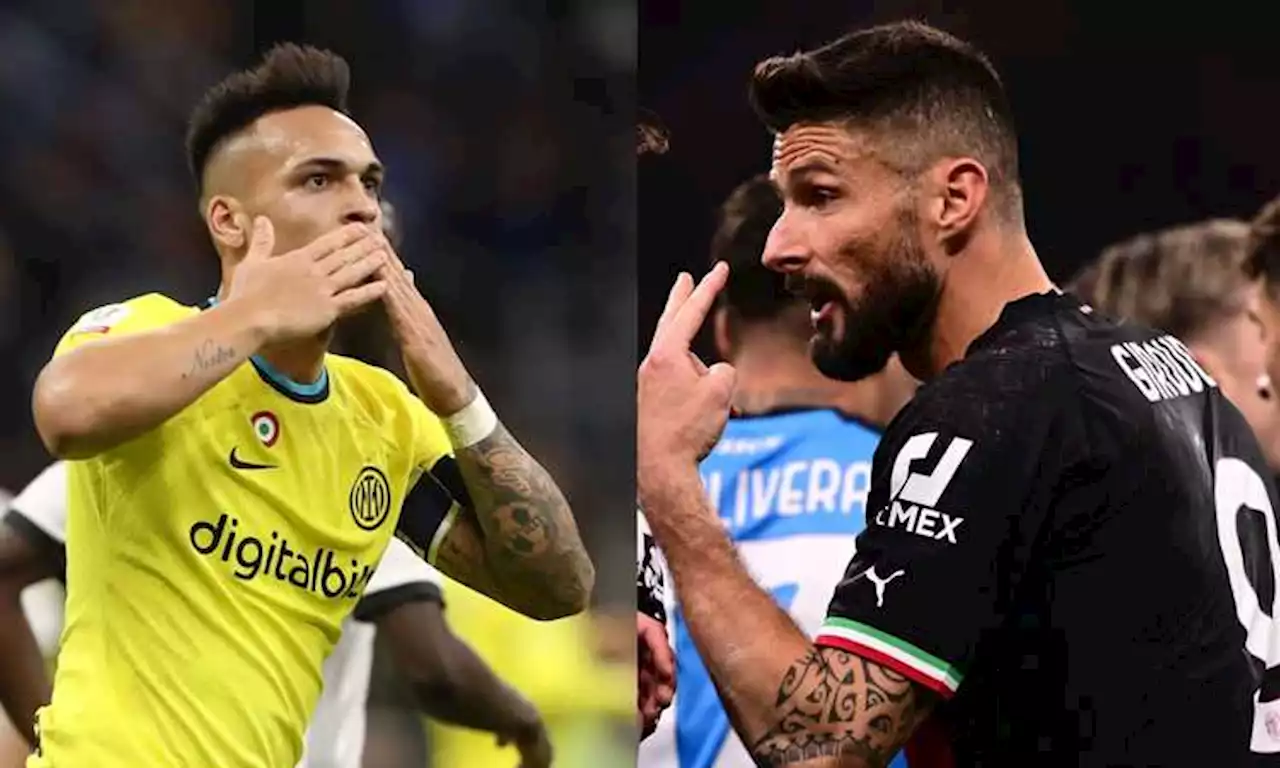 Inter-Milan, Lautaro sfida Giroud: l'importanza di chiamarsi bomber