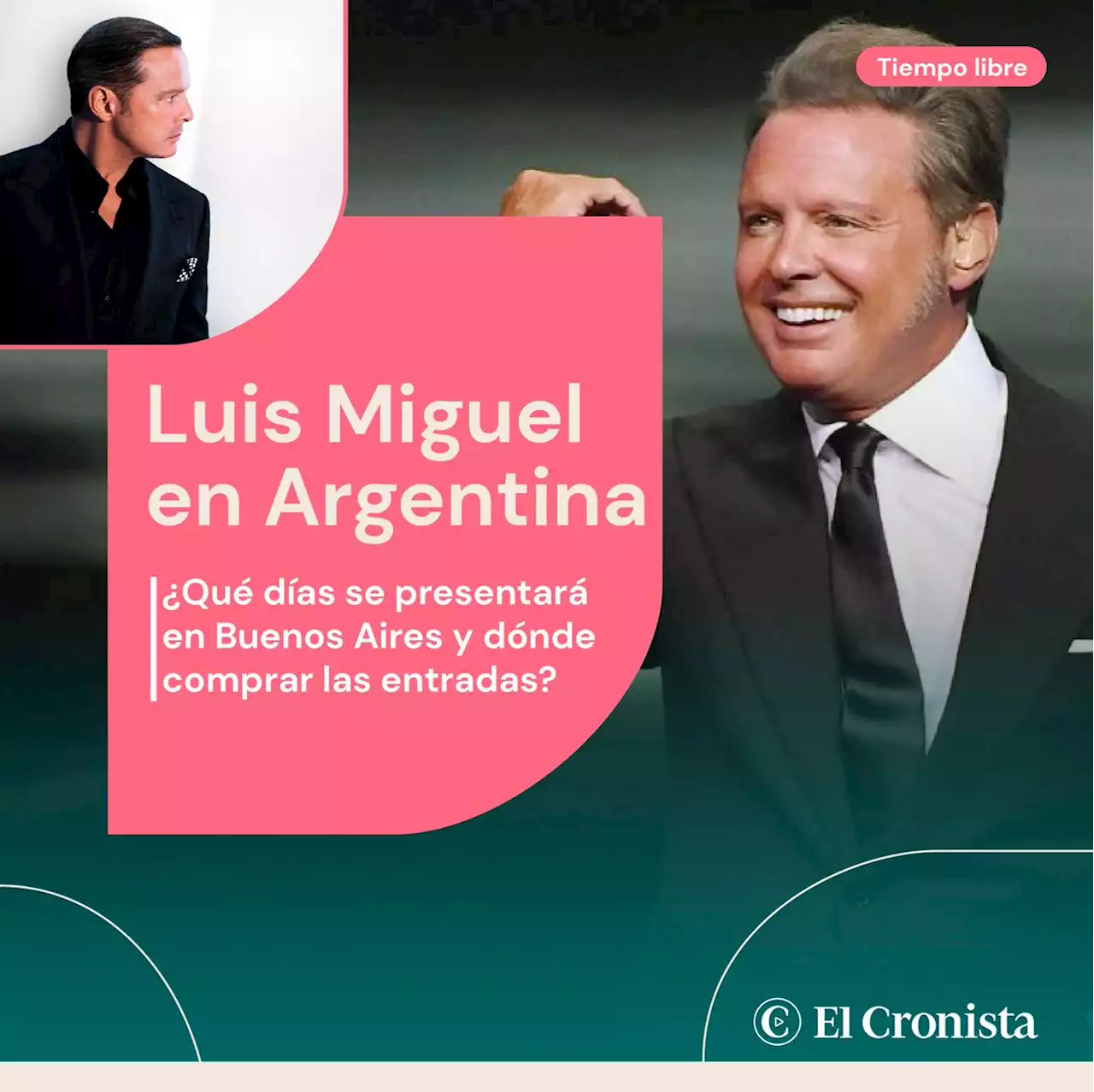 Luis Miguel en Argentina 2023: �qu� d�as se presentar� en Buenos Aires y d�nde comprar las entradas?