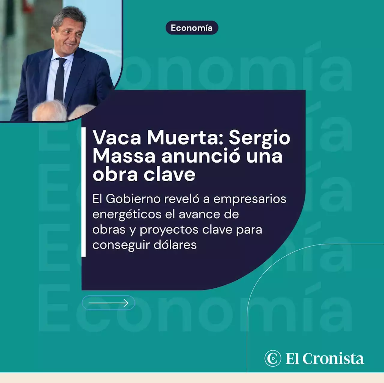 Vaca Muerta: Sergio Massa anunci� una nueva etapa clave del gasoducto para conseguir d�lares