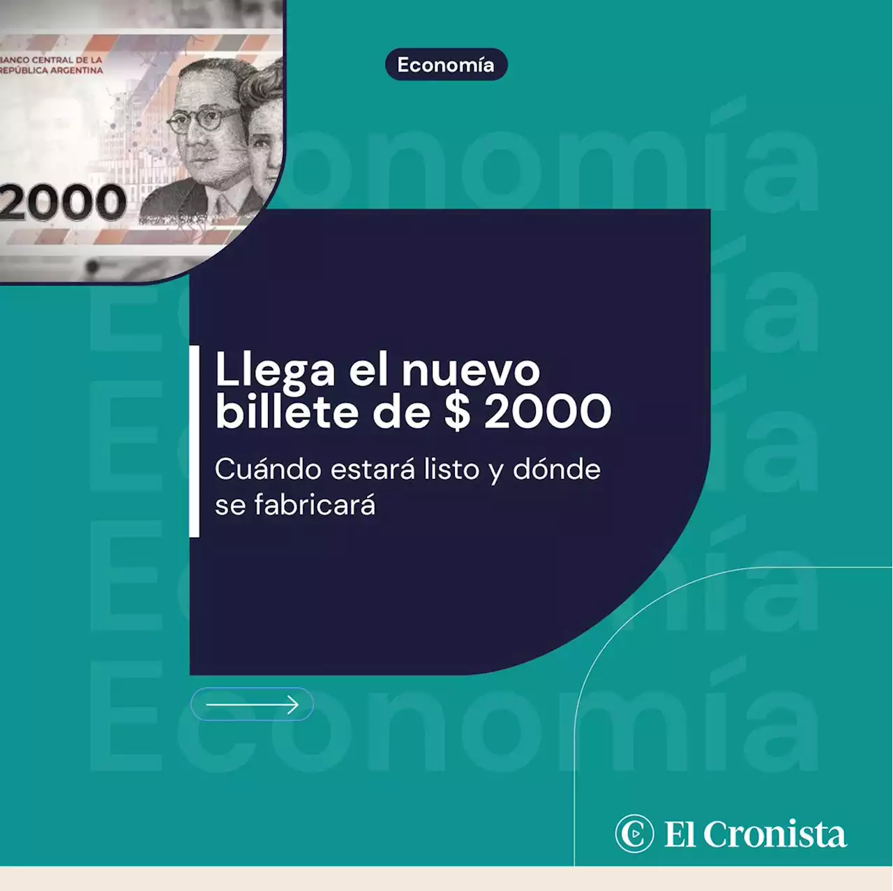 Llega el nuevo billete de $ 2000: cu�ndo estar� listo y d�nde se fabricar�