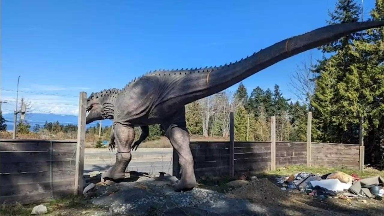 Vancouver Island property selling off life-sized animatronic dinosaurs