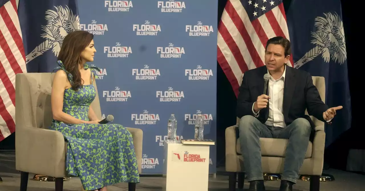 Ron DeSantis touts Florida record in South Carolina speech with wife