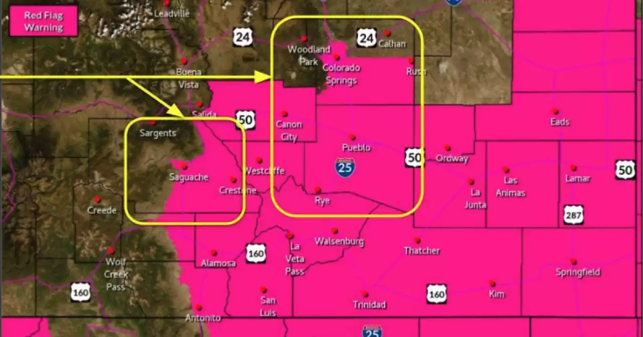 High fire danger for south central, southeastern Colorado Thursday, NWS says