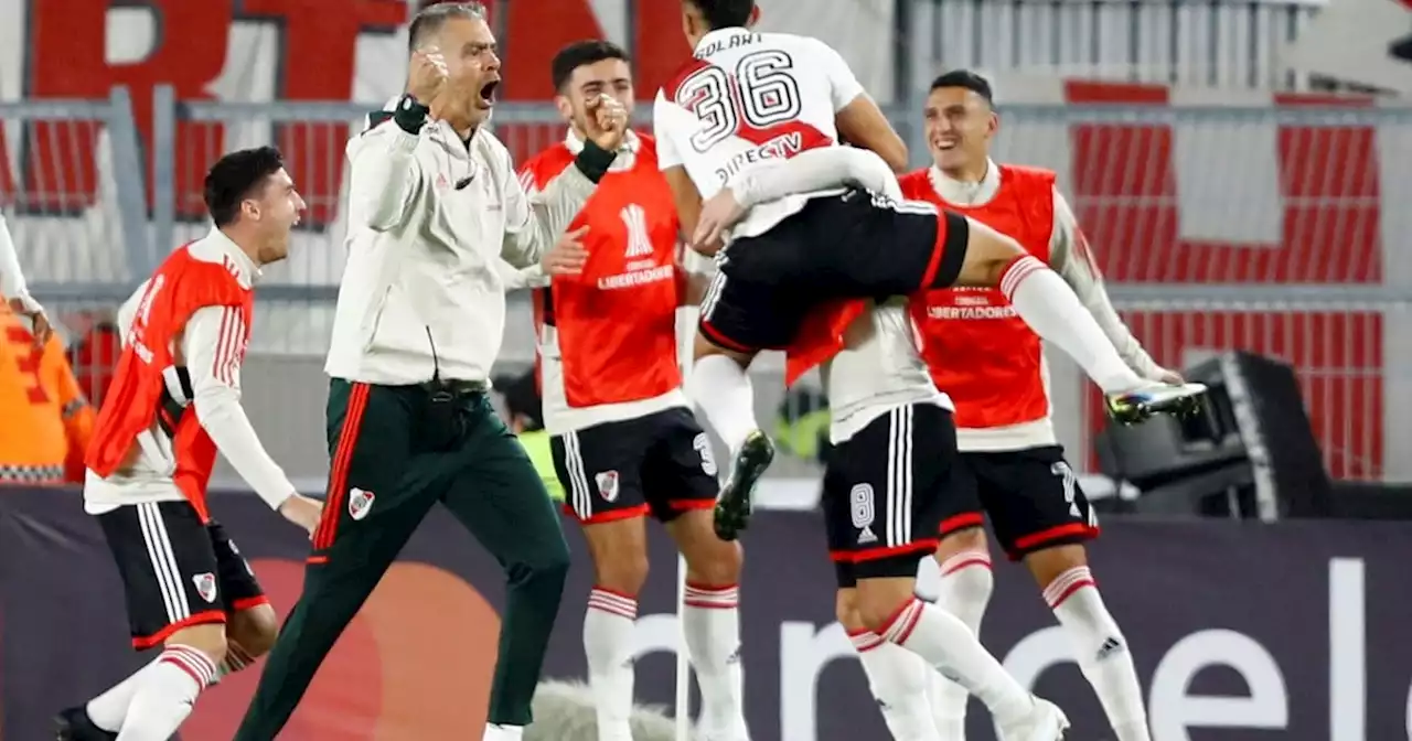 Video: el golazo de Solari y los tremendos festejos de Demichelis y Enzo Pérez