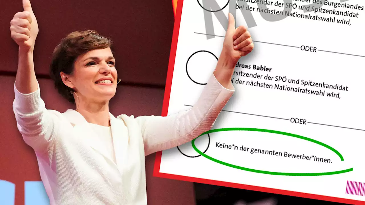 Für Abstimmung: Rendi-Wagner ändert Namen auf 'Keine*n der genannten Bewerber*innen'