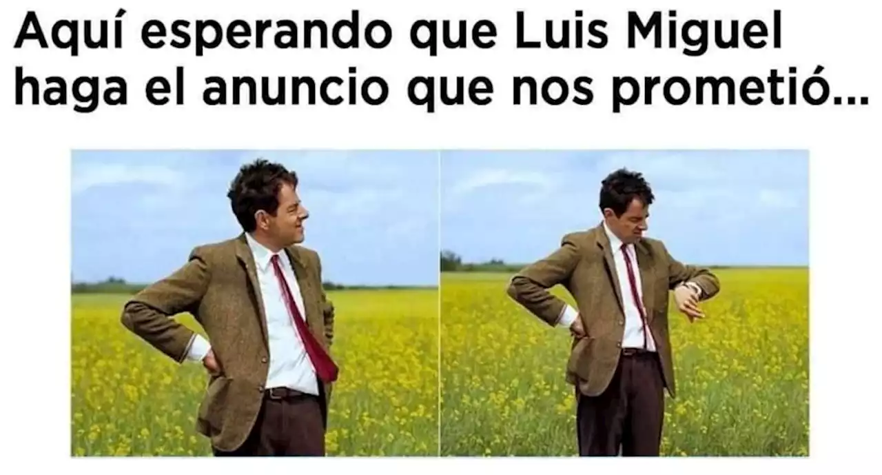 “Decídete, no lo dudes más…”: Luis Miguel deja a fans en espera del anuncio y surgen memes