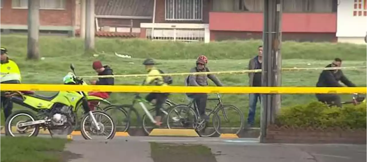 Hombre en bicicleta mató a uno de los ladrones que intentó robarlo en Bogotá