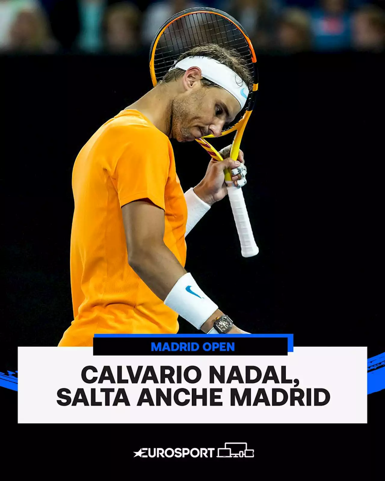 Calvario Nadal, salta anche il Masters 1000 di Madrid. In dubbio Roma e Roland Garros