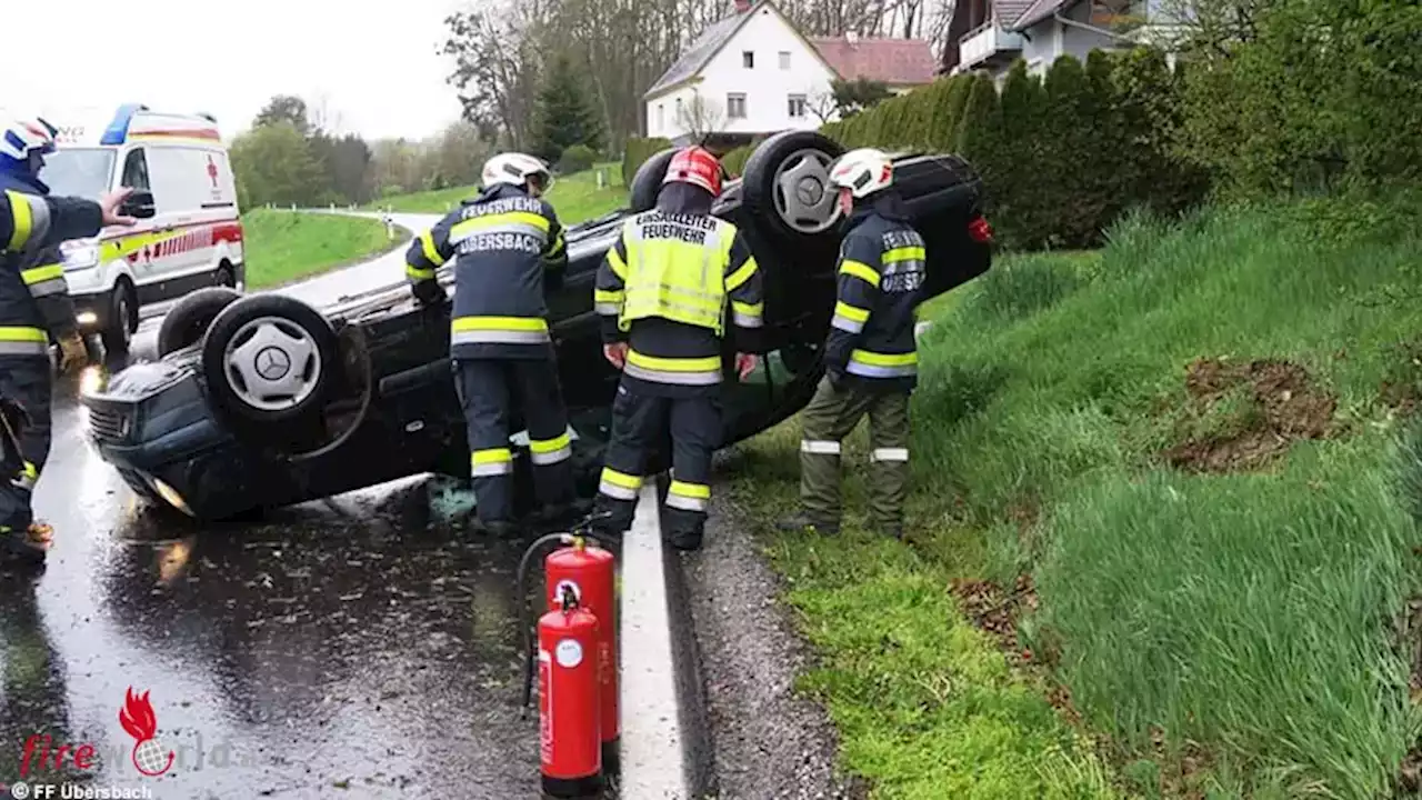 Stmk: Pkw-Überschlag auf der L207 in Übersbach