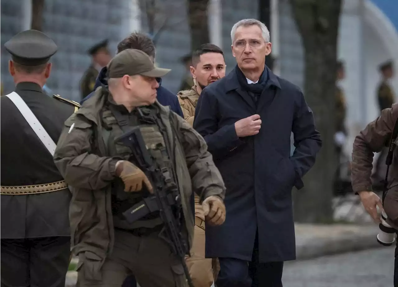 NATO chief visits Ukraine for first time since Russia’s invasion