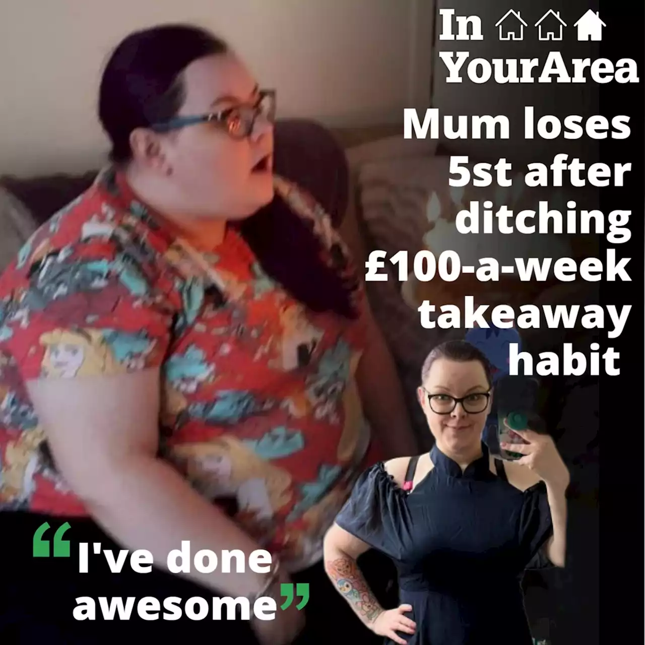 Mum loses 5st after ditching £100-a-week takeaway habit