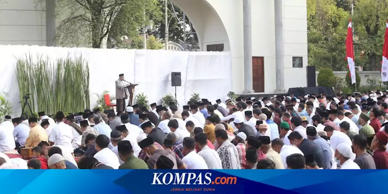 Shalat Idul Fitri Digelar di Halaman Balai Kota Semarang, Dipimpin Ketua BAZNAS RI