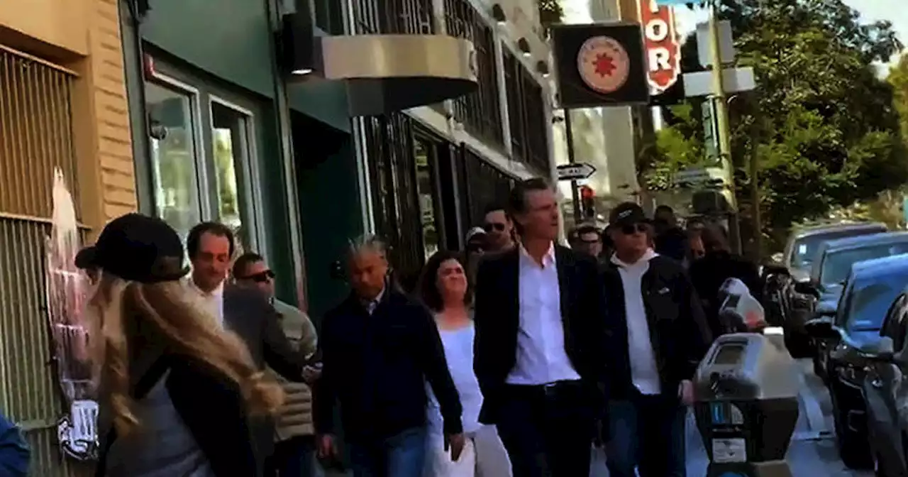 Gov. Newsom makes surprise visit to San Francisco's crime-ridden Tenderloin neighborhood