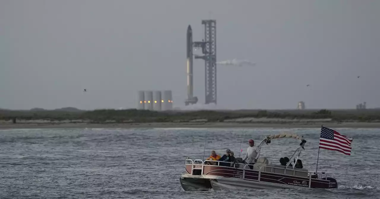 SpaceX's massive Starship rocket clears the launch pad but explodes