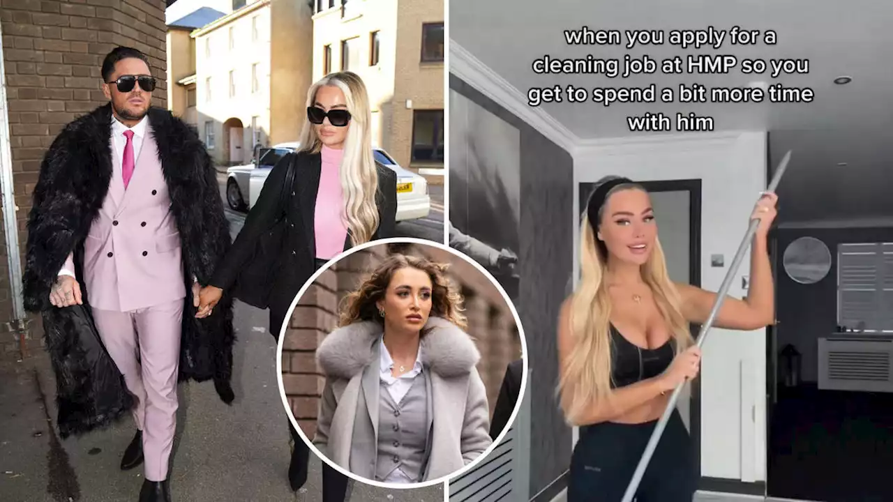 Stephen Bear’s fiancée claims she’s applied to become a prison cleaner to spend time with the jailed reality star