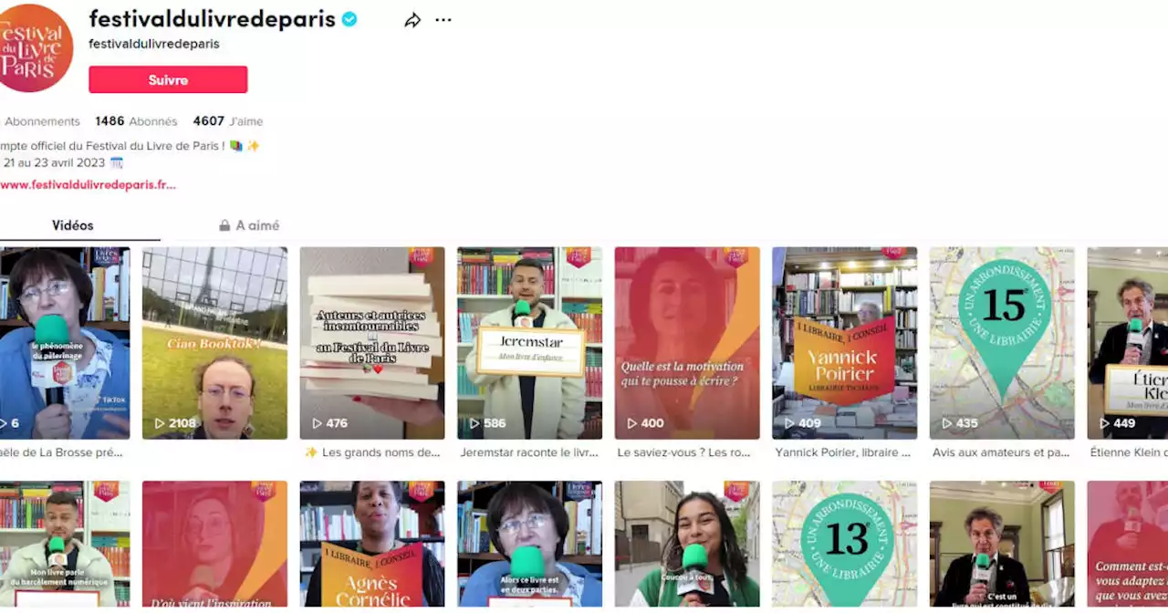 TikTok, partenaire particulier du Festival du Livre de Paris