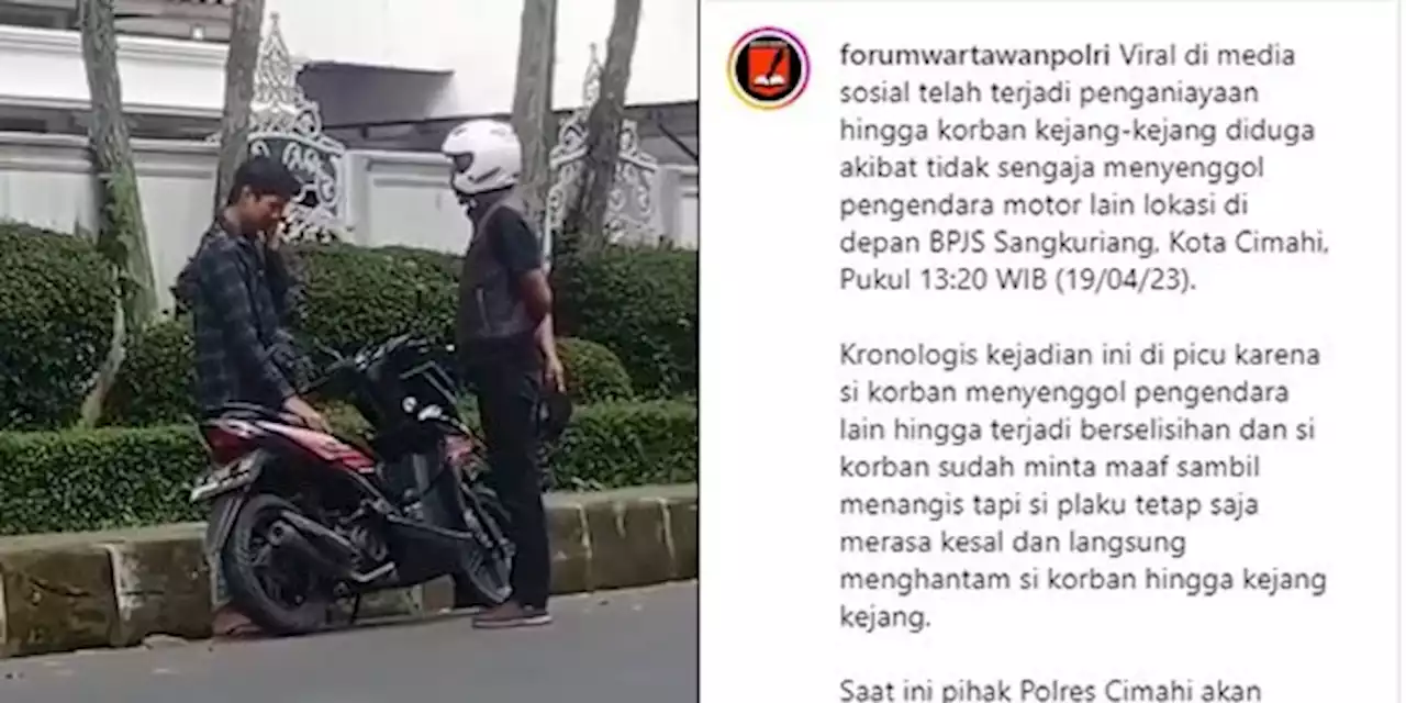 Polisi Tangkap Pemukul Pemotor Sampai Kejang-Kejang di Cimahi | merdeka.com