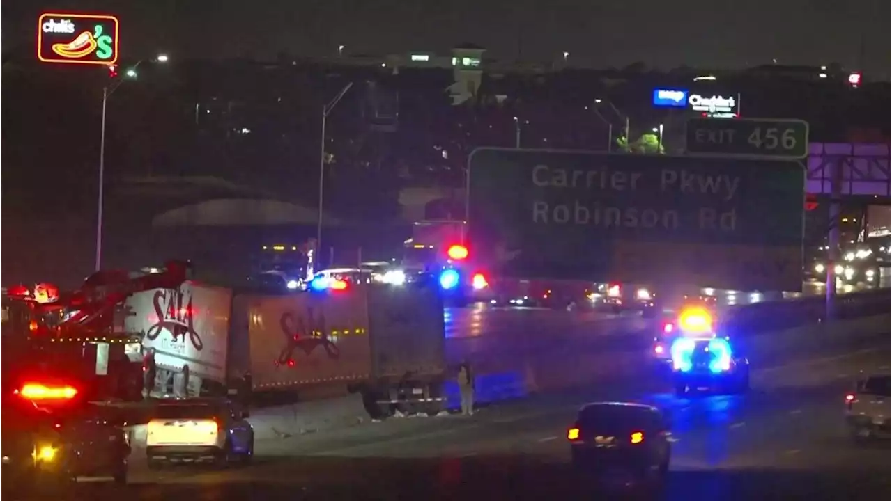 18-Wheeler Crash Causes Traffic Delays on I-20 in Grand Prairie