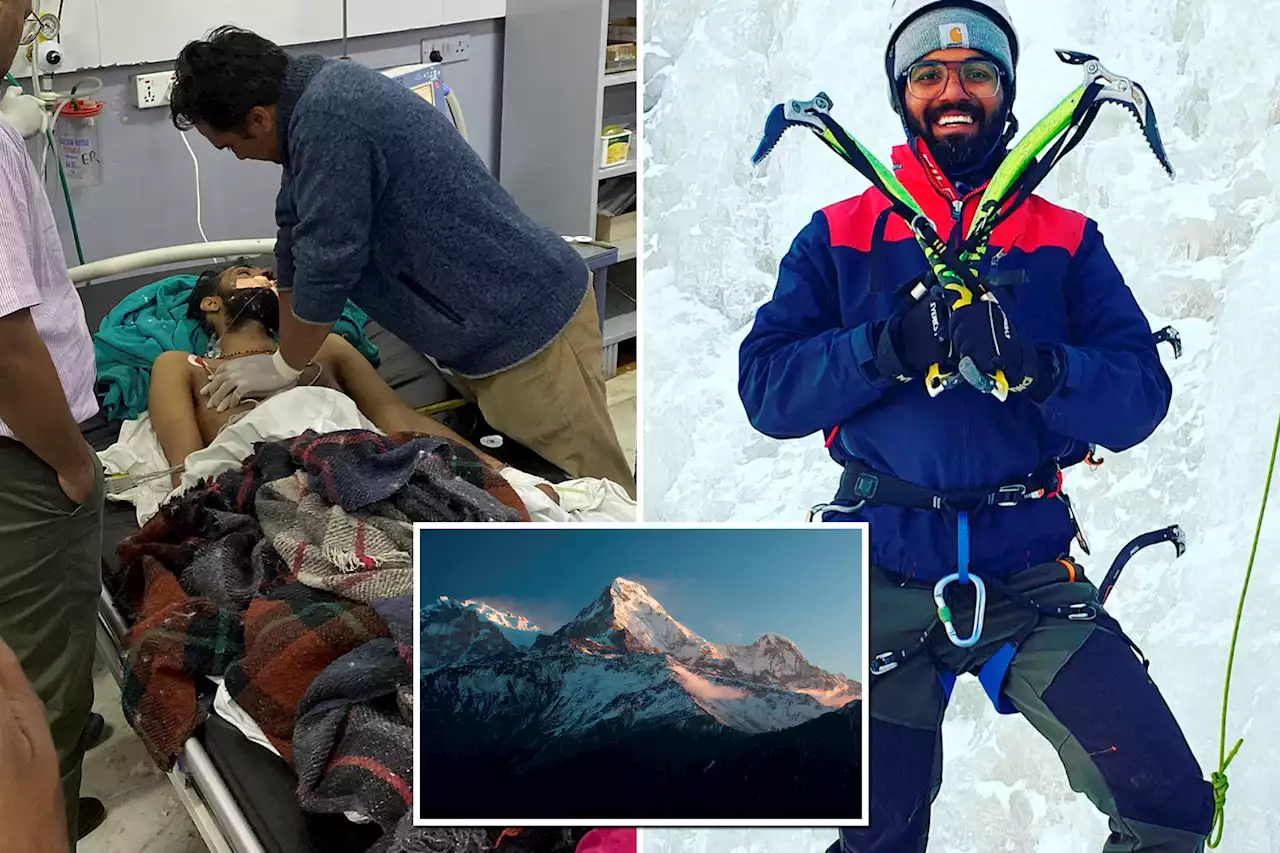 Indian mountain climber found alive days after falling into crevasse