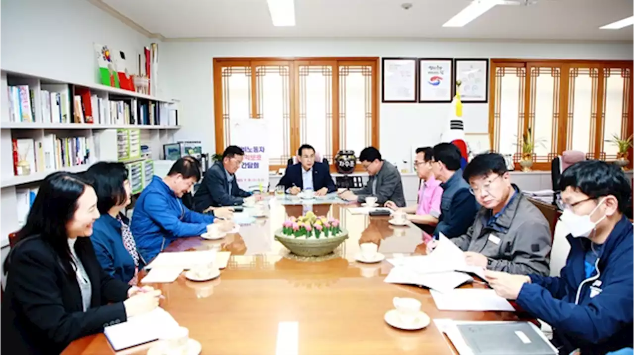 이완섭 서산시장 '경비노동자 고용안정 위해 역할 하겠다'