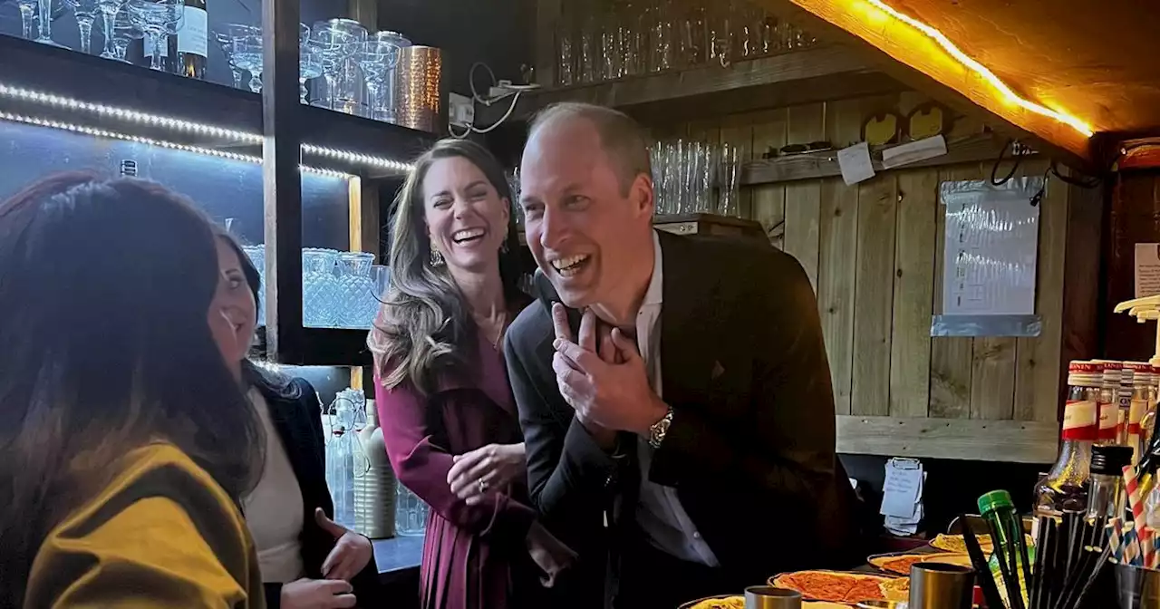 Prince William and Kate Middleton man the phones on Indian restaurant visit