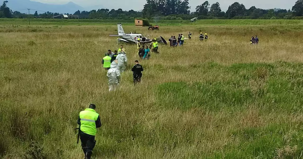 Avioneta aterrizó de emergencia cerca a la Autopista Norte en Bogotá