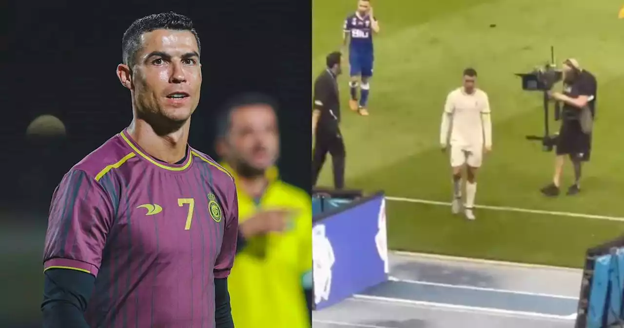 Cristiano ‘se pasó' con un gesto obsceno y en Arabia Saudita piden que lo deporten