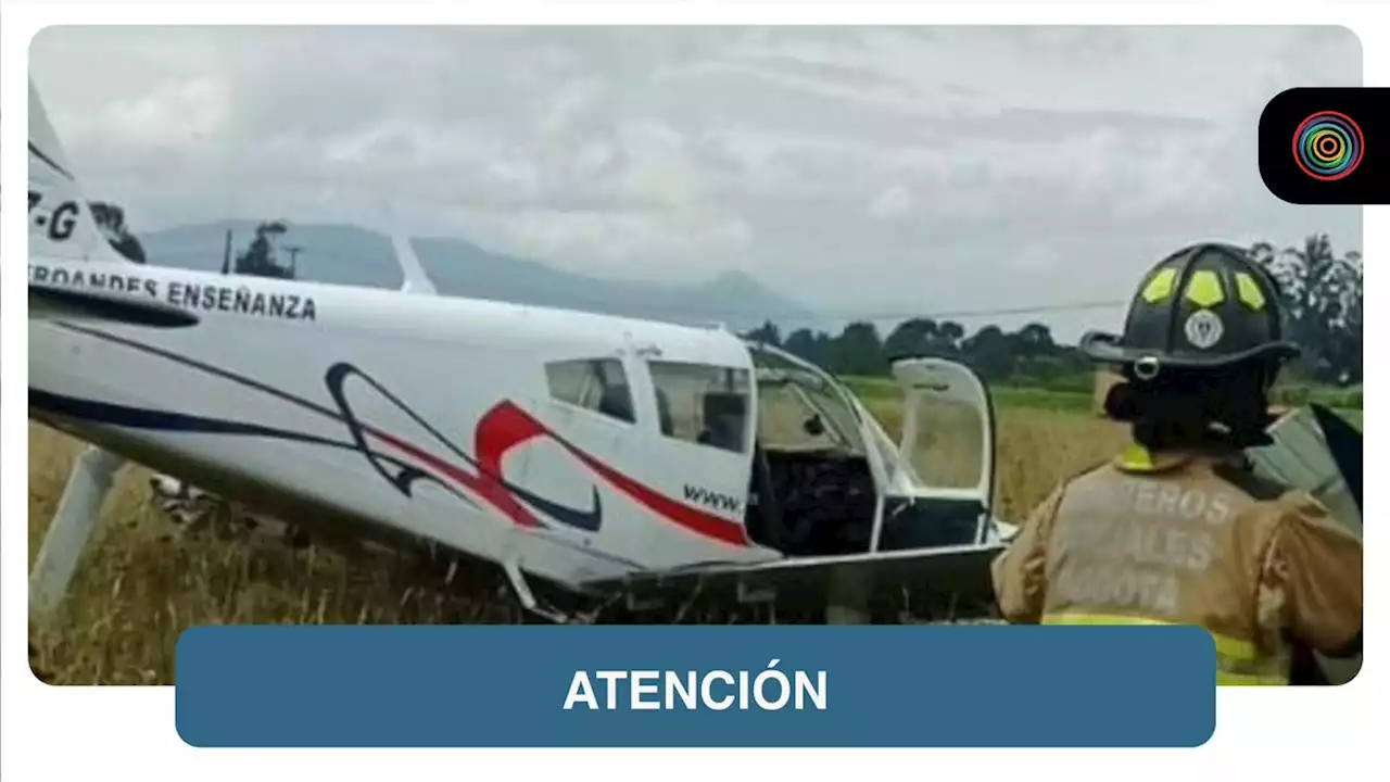 Identifican a heridos de avioneta que aterrizó cerca a Autopista Norte; una era aprendiz - Pulzo