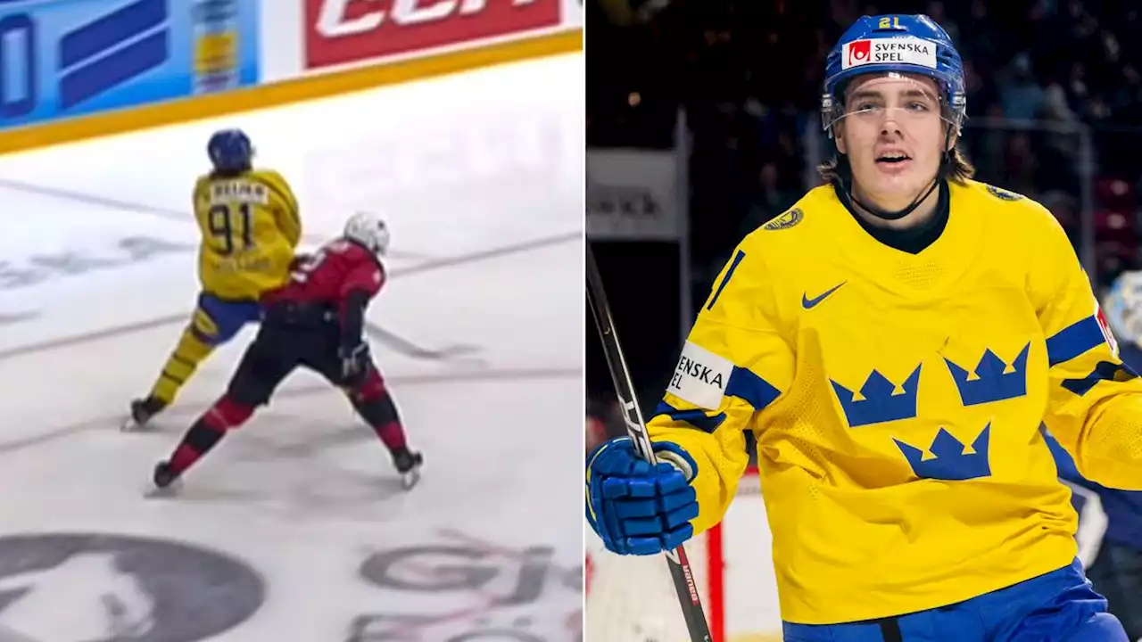 Ishockey: Stortalangen Leo Carlsson bakom klassmål i vinsten mot Norge