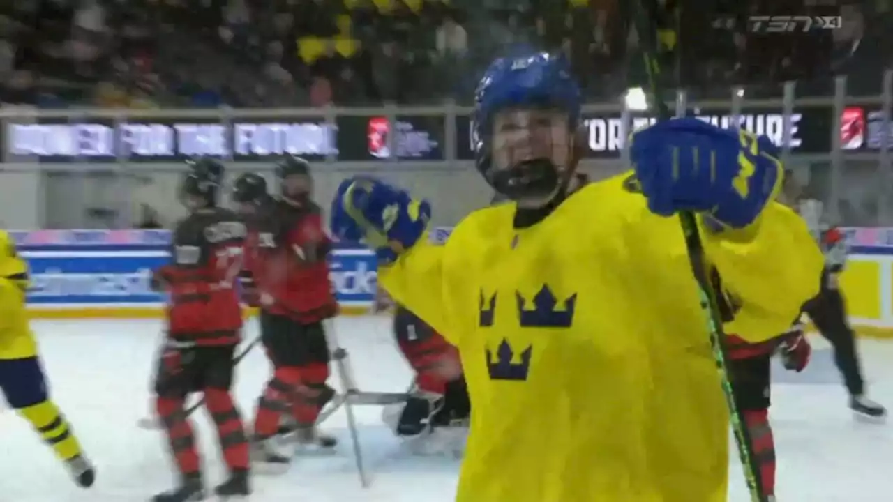 Ishockey: Sverige körde över Kanada i U18-VM:s premiärmatch