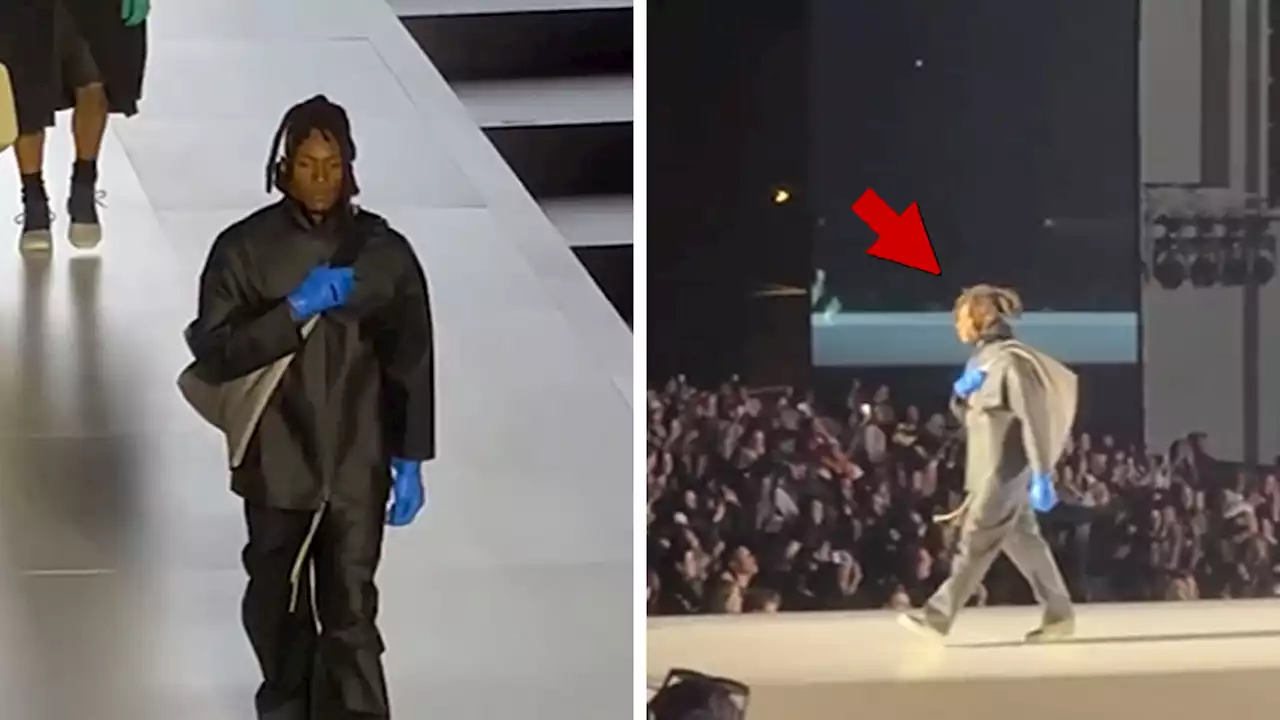 NFL Star DeAndre Hopkins Models In 'Fear Of God' Fashion Show