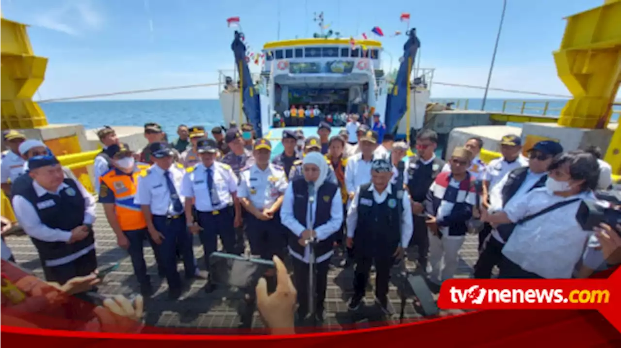 H-2 Lebaran, Gubernur Khofifah Berangkatkan Mudik Gratis Tujuan Pulau Raas Madura di Pelabuhan Jangkar Situbondo