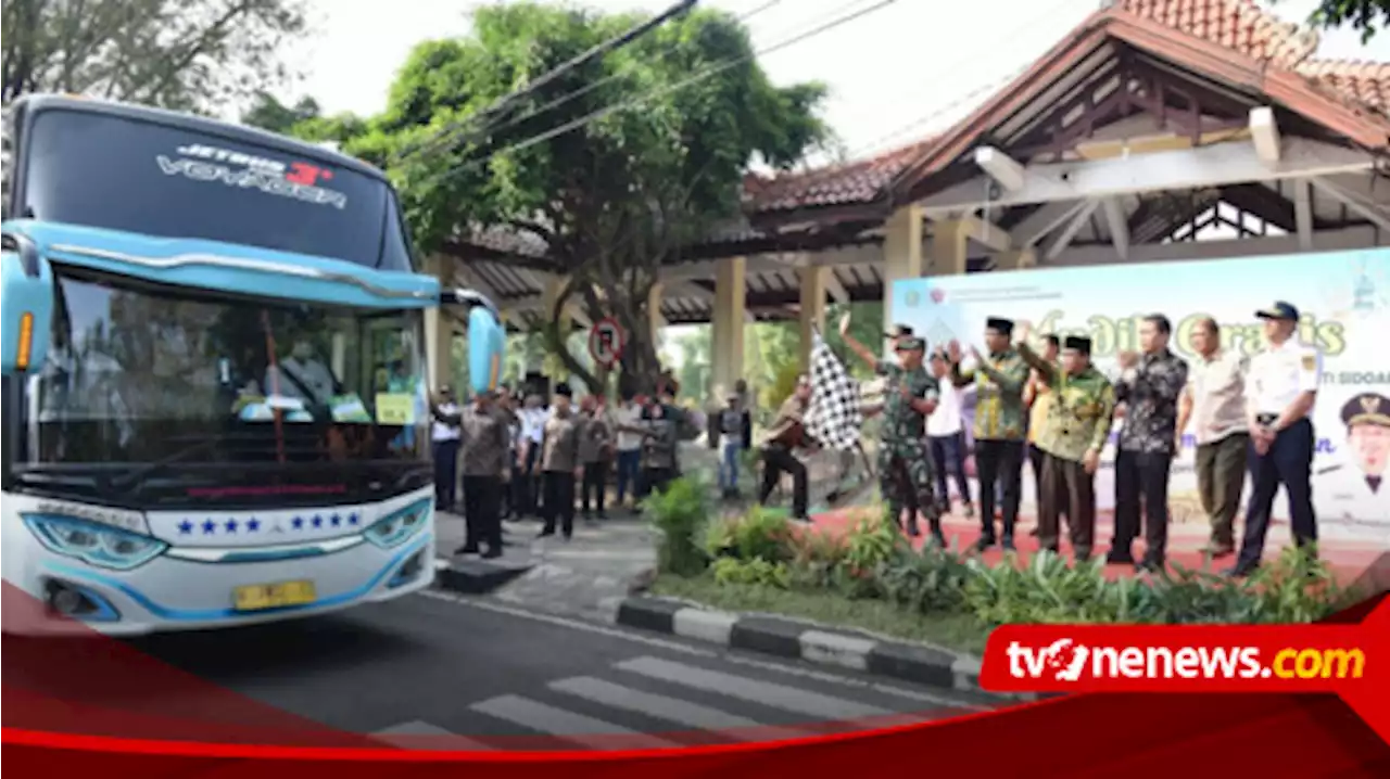 Pemkab Sidoarjo Berangkatkan 1450 Warganya untuk Mudik Gratis