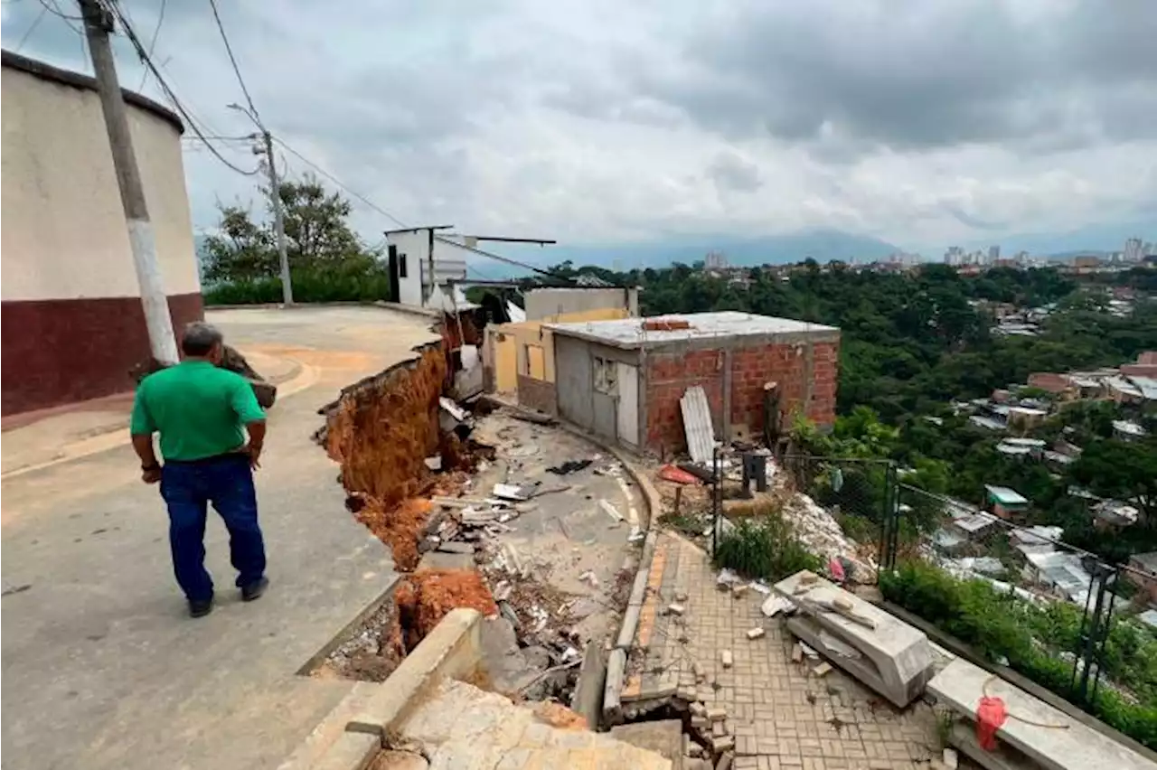 Van 424 viviendas afectadas: El barrio La Feria se sigue hundiendo en Bucaramanga