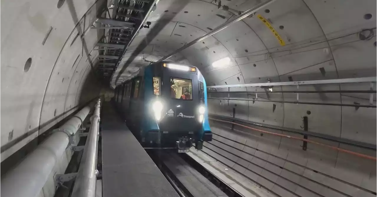 Train goes under Sydney Harbour Bridge for first time