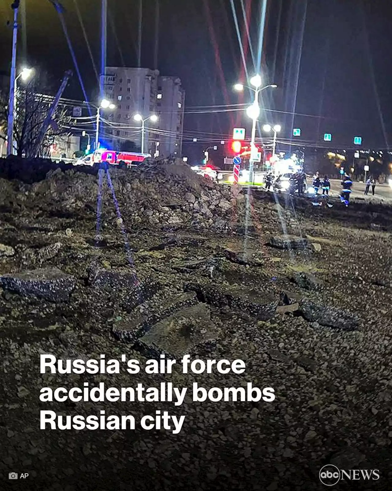 Russia's air force accidentally bombs its own city